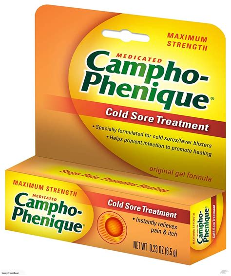 4 Pack Campho Phenique Maximum Strength Cold Sore Treatment Gel 023