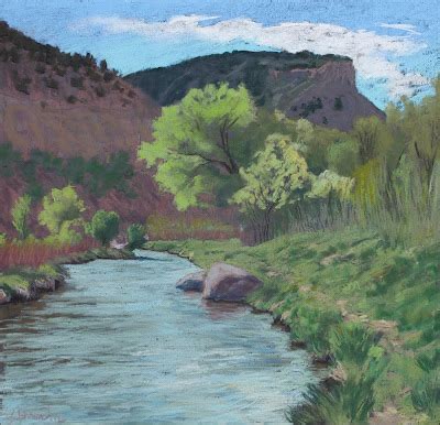 Paintings And More By Sonya Animas River Plein Air Pastel X Inches