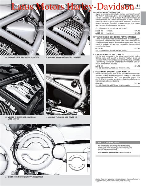 Harley-Davidson V-Rod® Parts and Accessories Catalog by Harley-Davidson of Portland - Issuu