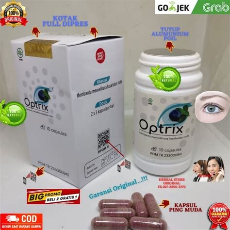 Jual Optrix Asli Obat Mata Minus Plus Silinder Katarak Glaukoma Ampuh