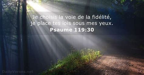 24 février 2024 Verset Biblique du Jour Psaume 119 30 DailyVerses net