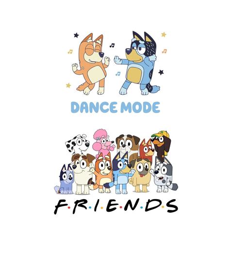 Bluey Dance Mode PNG and Bluey Friends PNG Combo 3 Files - Etsy Canada