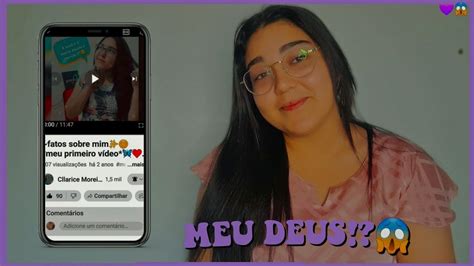 REAGINDO MEU PRIMEIRO VIDEO NO CANAL tá muito engraçado YouTube