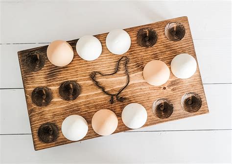 Fresh Egg Holder Egg Holder Wooden Egg Holder Farm Fresh Egg Holder