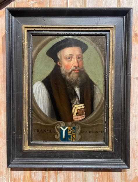 Mid 16th Century English School Portrait Of Thomas Cranmer