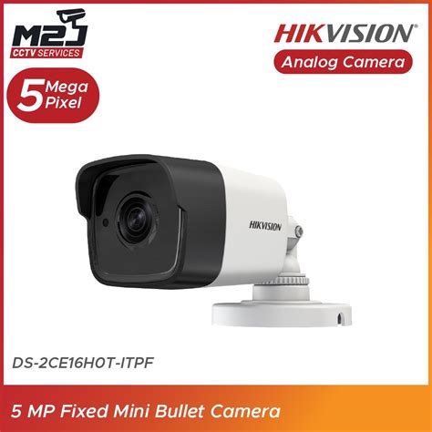 Hikvision Analog Camera 5 MP Fixed Mini Bullet Camera DS DS 2CE16H0T