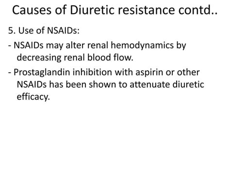 Diuretic Resistance Pharmacology PPT