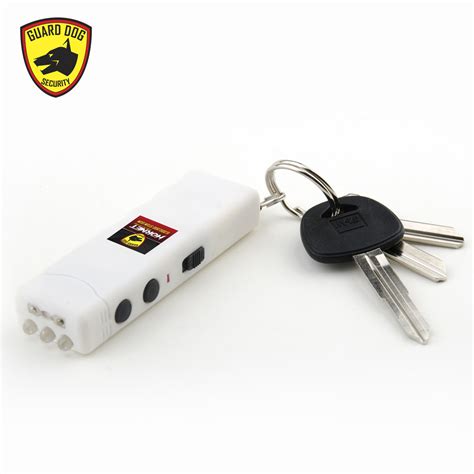 Mini Keychain Stun Gun Led Flashlight Hornet Million Volt White