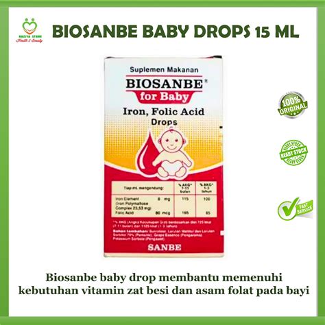 Jual Biosanbe For Baby Drops Ml Multivitamin Bayi Untuk Perkembangan