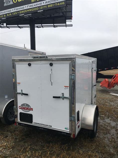 2021 Cargo Mate Ehw58sa Enclosed Cargo Trailer 5x8 Sa Ramp Door Eandv Series Pkg 2 Spring