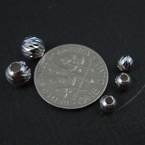 Sterling Silver Findings Finely Detailed Round Beads Spacers