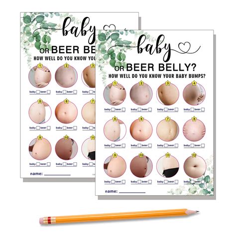 Buy Baby Shower Games Belly Or Pregnant Belly Baby Bump Or Belly