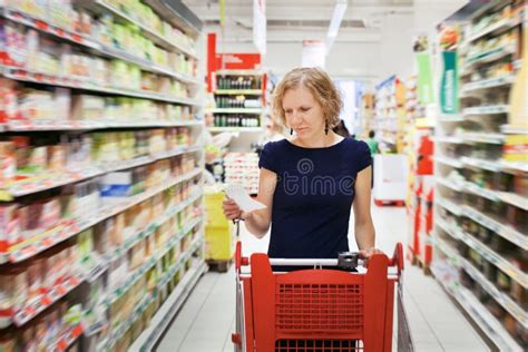 Customer Shopping In Grocery Store Editorial Stock Image Image Of