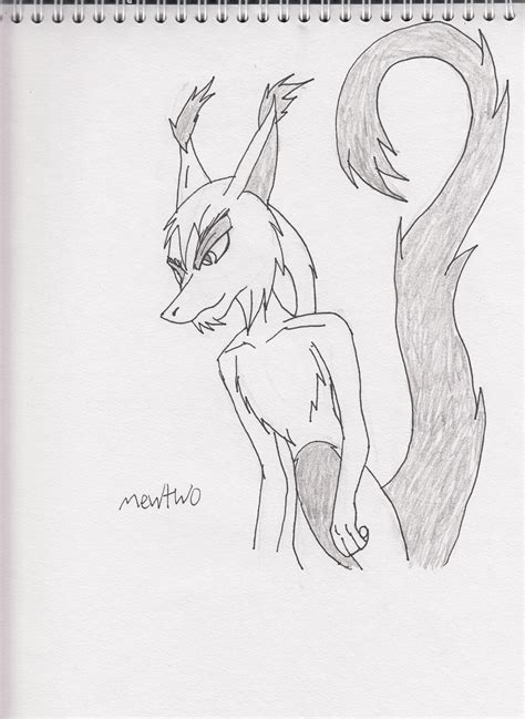 Mewtwo sketch by Kitty-of-Doom524 on DeviantArt