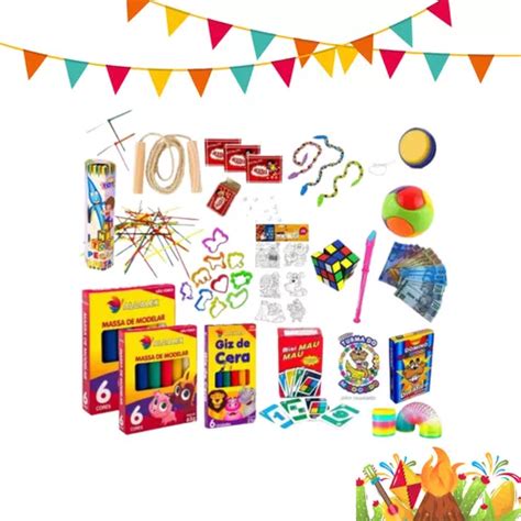 Kit 25 Prenda Festa Junina Brinquedos Brinde Crianças Oferta Mercadolivre