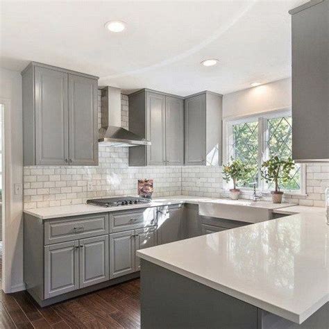 Gray Kitchen Cabinets With White Countertops – Things In The Kitchen