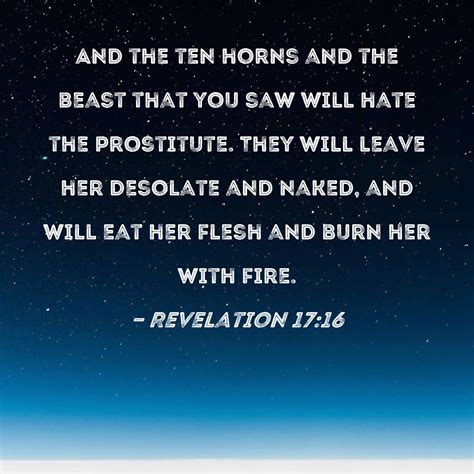 Revelation And The Ten Horns And The Beast That You Saw Will Hate