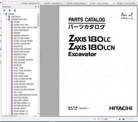 Hitachi Excavator Zaxis Zx Shop Manual