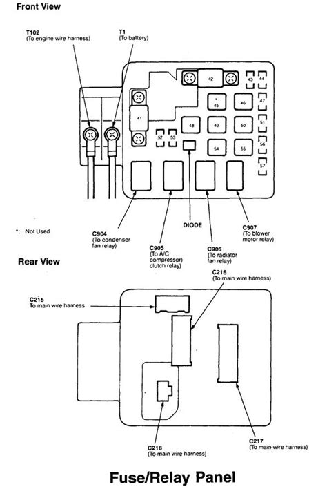 99 Acura Integra Fuse Box Diagram Diagramwirings