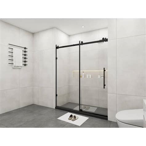 Xspracer Moray In W X In H Sliding Frameless Shower Door In