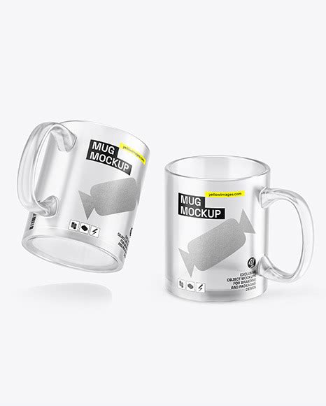 Two Frosted Glass Mugs Mockup Free Download Images High Quality Png