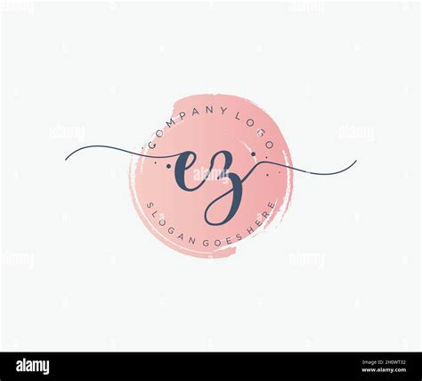 Ez Feminine Logo Usable For Nature Salon Spa Cosmetic And Beauty