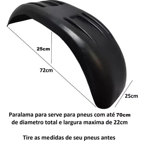 Kit 2 Para Lama Plástico Carretinhas Reboques Barco Moto Jet R 161 Em