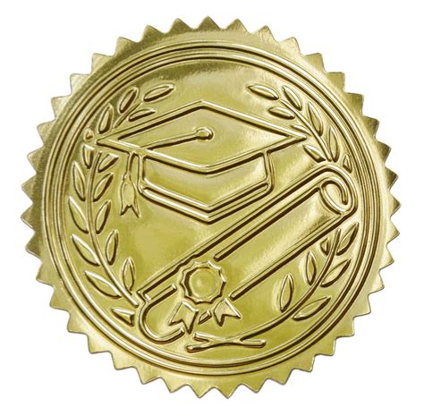 Amazon Embossed Graduation Cap Gold Certificate Seals Diplomas