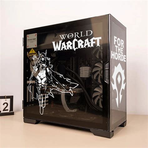 World Of Warcraft Gaming Pc Case Stickers Atx Mid Computer Glass Skin