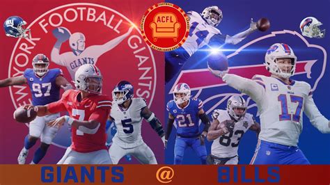 Armchair Football League Week 6 Game Of The Week New York Giants Vs