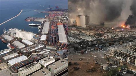 Before and after the explosion: Beirut port blast in pictures | Al Arabiya English