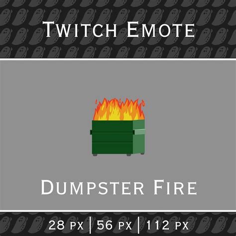 Dumpster Fire Animated Emote Etsy