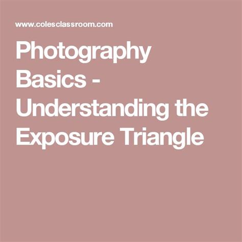 The Exposure Triangle Understanding Aperture Shutter Speed And Iso