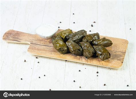 Traditional Dolma Grape Leaves Meat Stock Photo by ©AndreySt 212553568