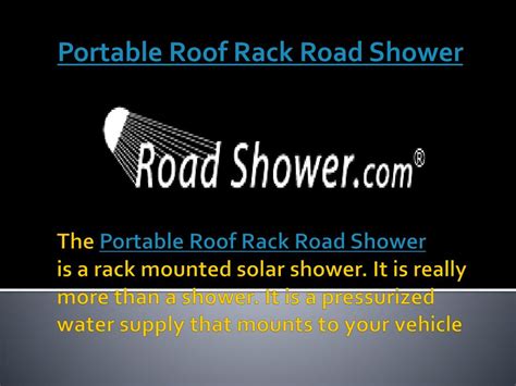 Ppt Portable Roof Rack Road Shower Powerpoint Presentation Free