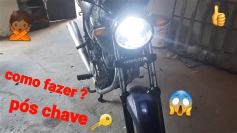 Como Liga Farol Da Moto No P S Chave Super F Cil Cg Titan Kse