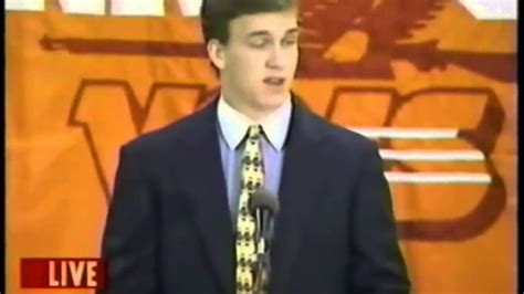 Peyton Manning Announces He Will Return To Tennessee March 5 1997 Youtube