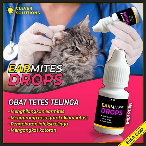 Jual Clever Solutions Earmites Drops Obat Tetes Kutu Telinga Infeksi