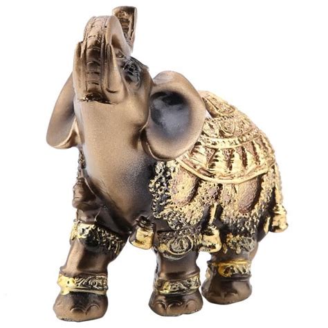 Qiilu Statue D L Phant Lucky Feng Shui Golden Elephant Statue