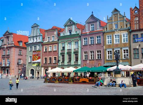 Old Market Square Stary Rynek Poznan Poland Stock Photo Alamy