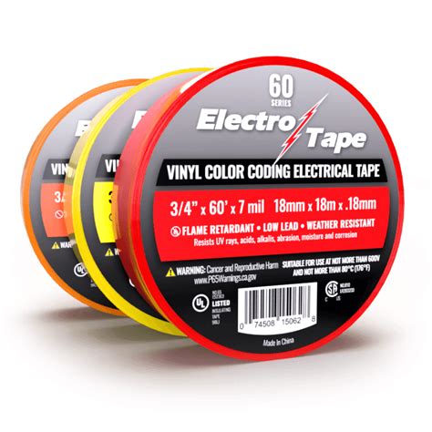 General Purpose Color Coding Electrical Tape - 60 Series - Electro Tape