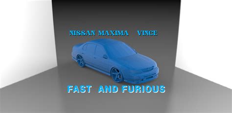 STL file STL NISSAN MAXIMA FAST FURIOUS VINCE CAR 🚗・3D printing design ...