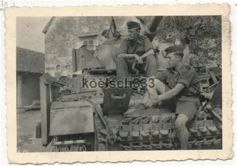 Foto Panzerm Nnern Auf Panzer Iv Mit Seitensch Rzen S Dfront