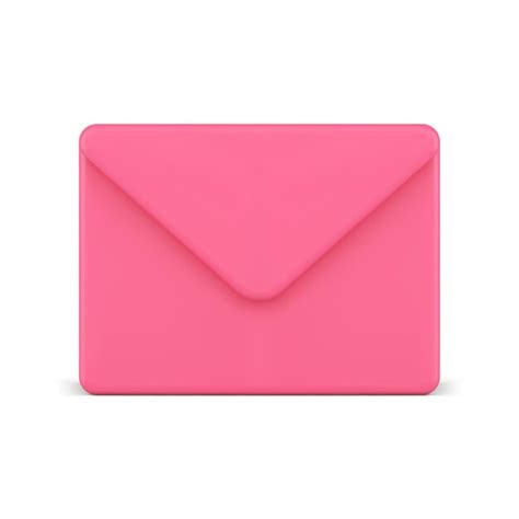 Premium Vector Electronic Mail Pink Paper Envelope Incoming Message Web Notification 3d Icon