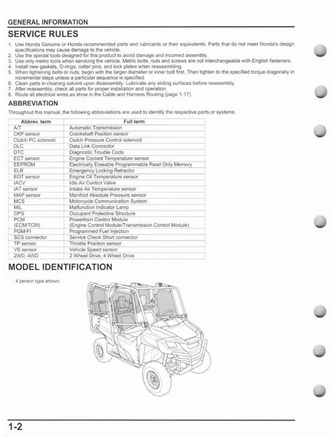 Honda Pioneer 700 Sxs700 Full Service And Repair Manual 2014 Onwards