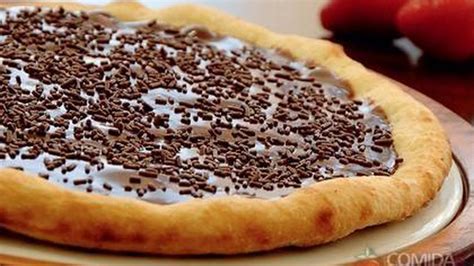 Receita De Pizza De Brigadeiro Comida E Receitas