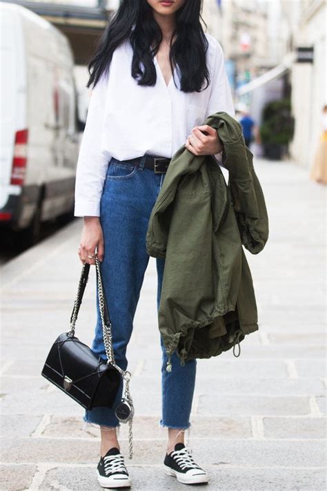 16 Elevated Converse Outfits That Look So Darn Good High Waisted