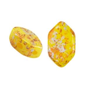 Perles En Verre Paros Par Puca X Mm Jonquil Opal Tweedy X G