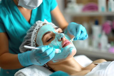 Premium Photo | Woman Receiving Facial Mask Treatment