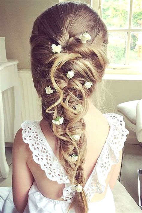 Cute Flower Girl Hairstyles Update Coiffure Fillette